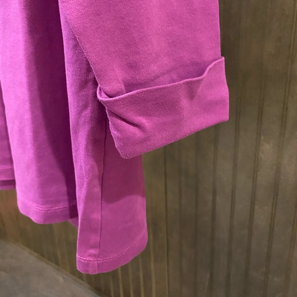 Purple Haze Egyptian Cotton 3/4 Sleeves Casual Top - Picture 3 of 4